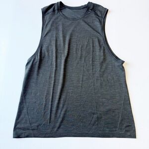 Lululemon Metal Vent Tech Muscle Tank Deep Coal/Black Heather XL